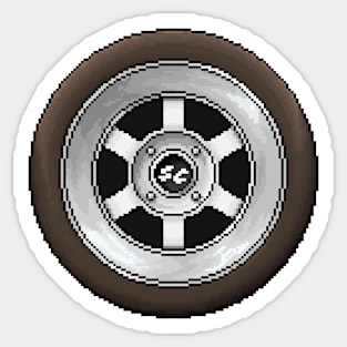 Pixelart Wheel Sticker